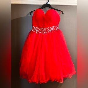 EUC Halter top formal red dress